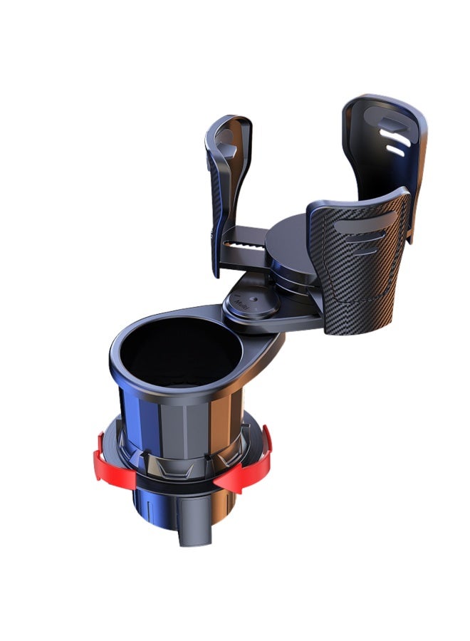 Bukela Car Cup Holder Extender Adjustable Base 2 in 1 Dual Layer Cup Holder Large Capacity Storage 360 Degree Rotating Cup Slot Large 10/40 oz. Bottles & Big Drinks,Travel Cup - Image 1